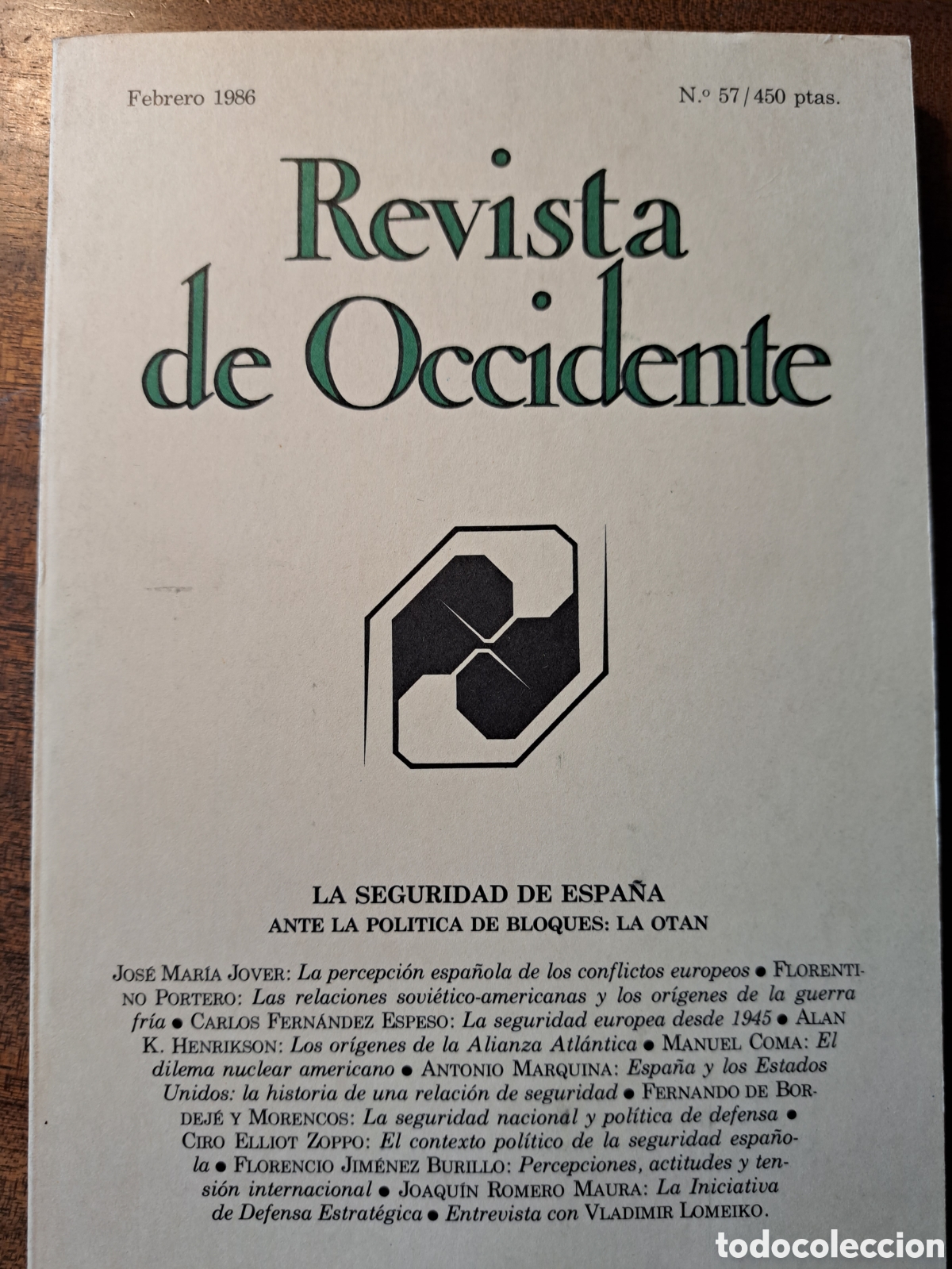 Libros de segunda mano: Revista de Occidente N.57 la seguridad de espa&ntilde;a - Foto 1
