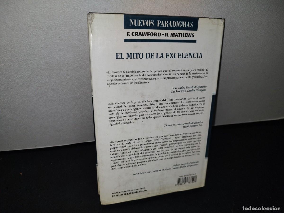 Libros de segunda mano: 75- EL MITO DE LA EXCELENCIA - FRED CRAWFORD, RYAN MATHEWS - Foto 3