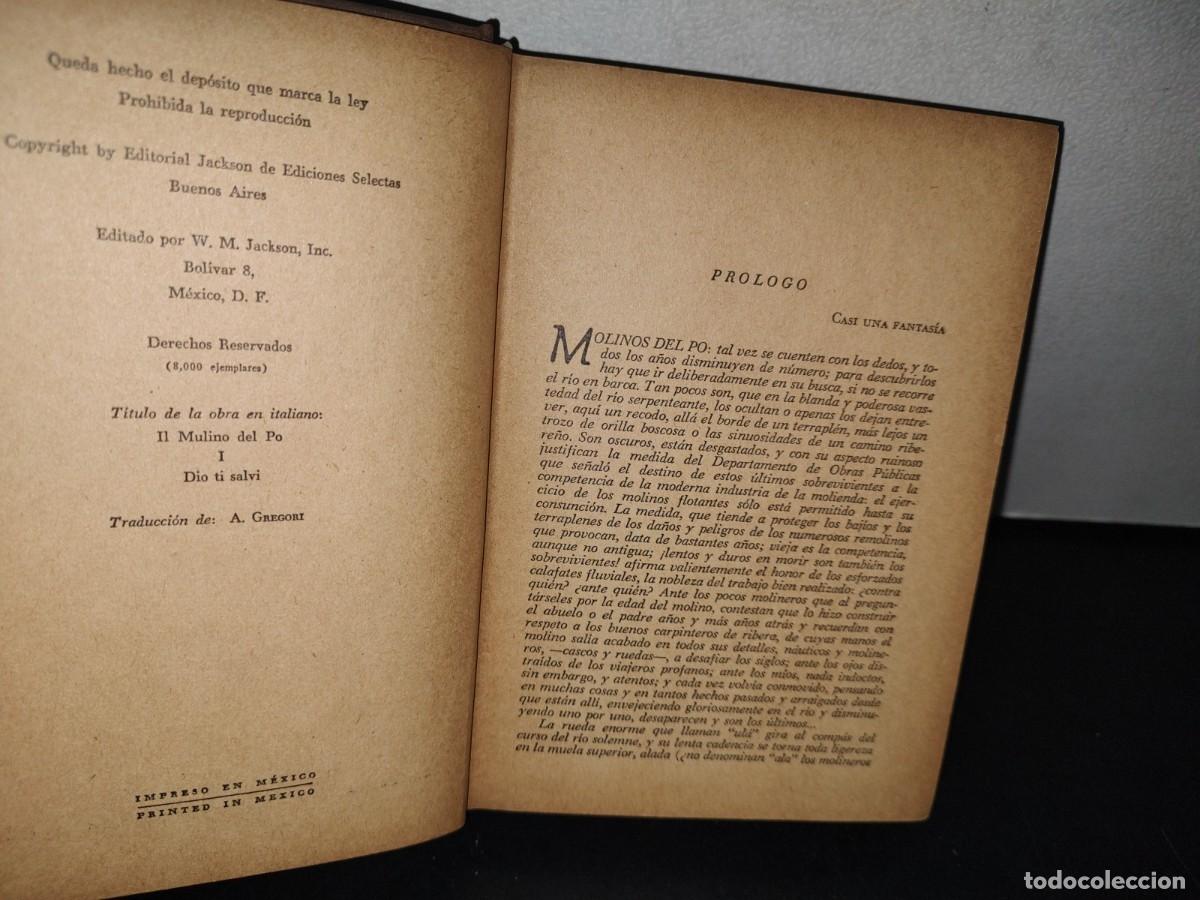 Libros de segunda mano: 75- EL MOLINO DEL PO - RICARDO BACCHELLI - 1951 - Foto 4