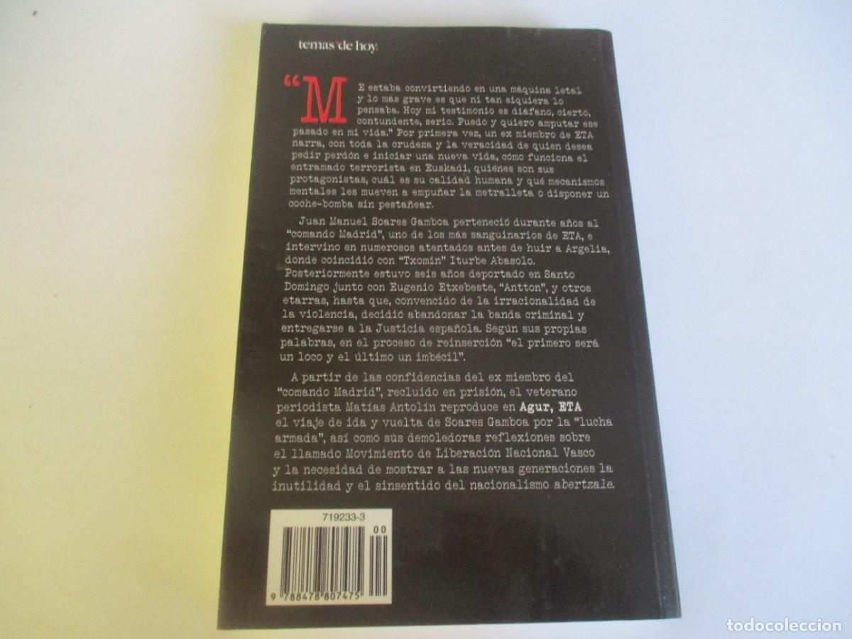 Libros de segunda mano: MATIAS ANTOL&Iacute;N Agur, ETA W21854 - Foto 2