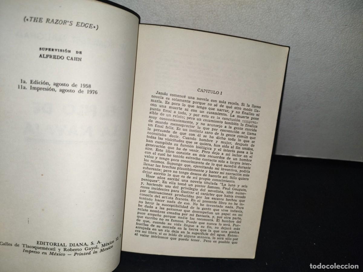 Libros de segunda mano: 75- EL FILO DE LA NAVAJA - W. SOMERSET MAUGHAM - 1976 - Foto 5