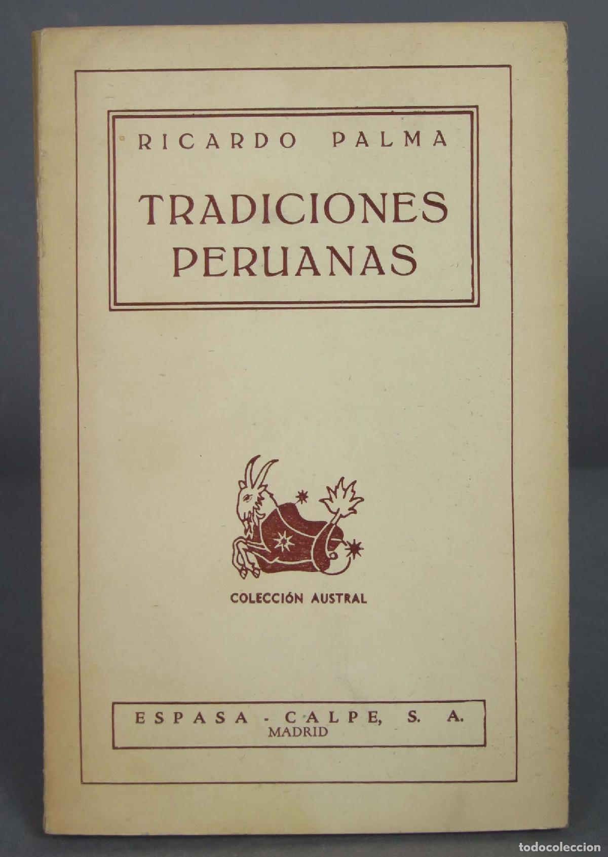 Libros de segunda mano: Tradiciones peruanas. Palma. 1942. AUSTRAL - Foto 1