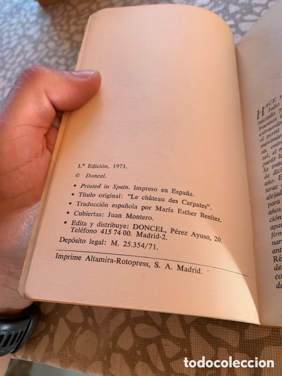Libros de segunda mano: El castillo de los carpatos, Julio Verne - Foto 4