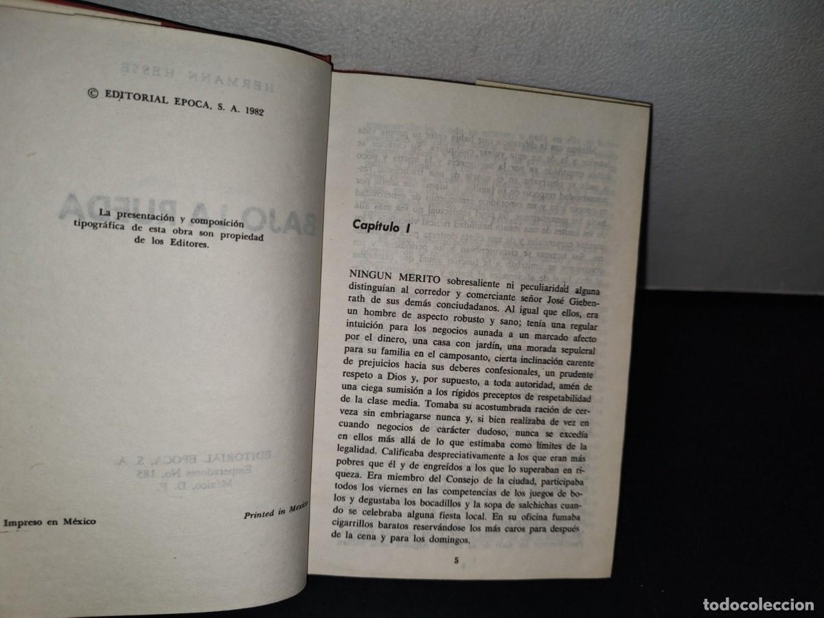 Libros de segunda mano: 75- BAJO LA RUEDA - HERMAN HESSE - EDITORIAL &Eacute;POCA 1982 - Foto 5