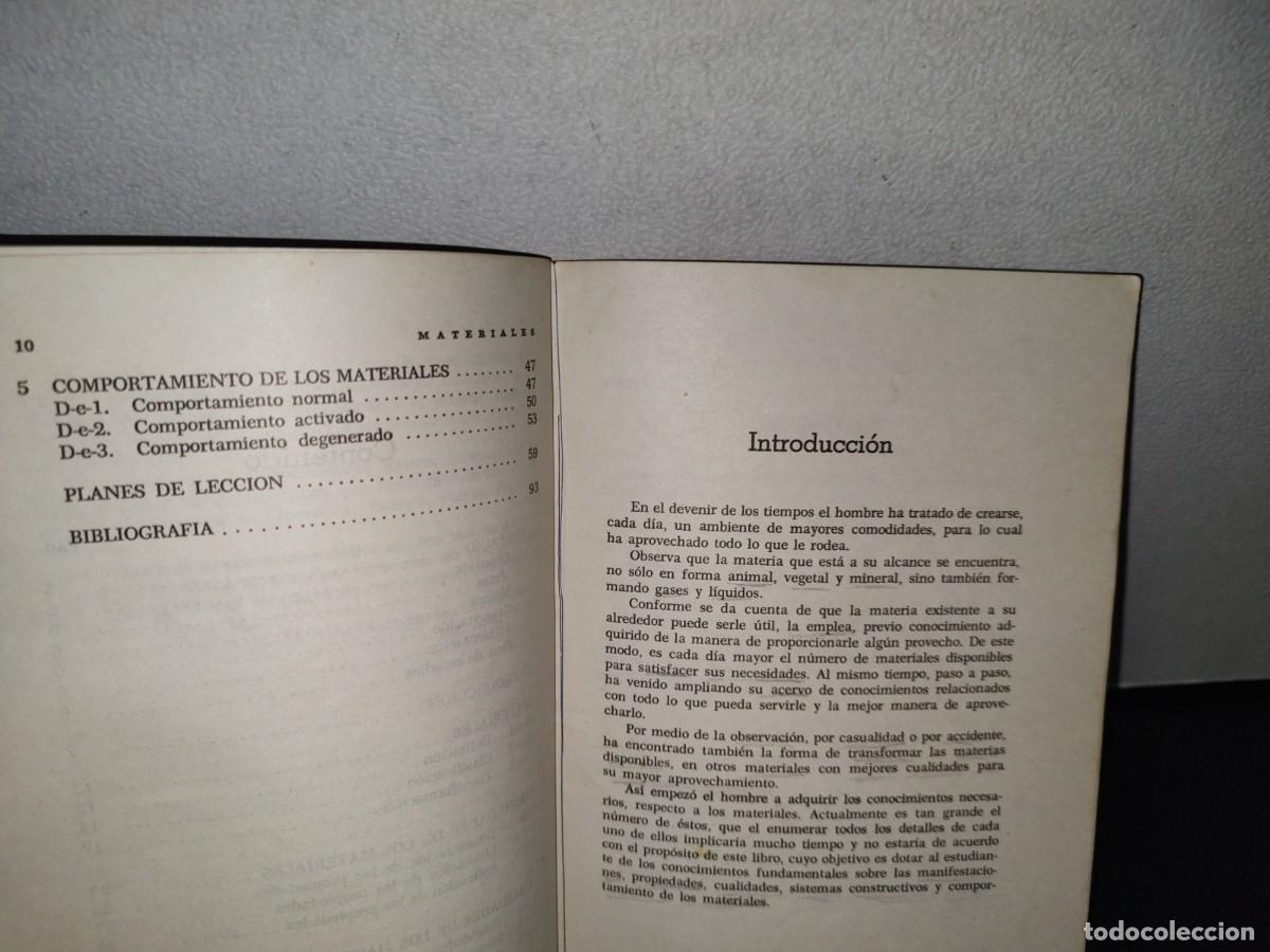 Libros de segunda mano: 75- MATERIALES. PREPARACI&Oacute;N, T&Eacute;CNICA ELEMENTAL. CONOCIMIENTOS B&Aacute;SICOS. SEP - 1969 - Foto 8