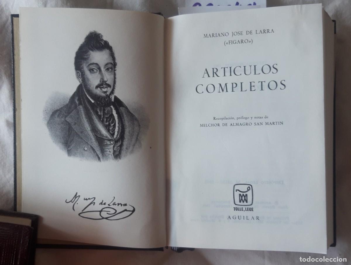 Libros de segunda mano: Larra. Articulos Completos - Foto 1