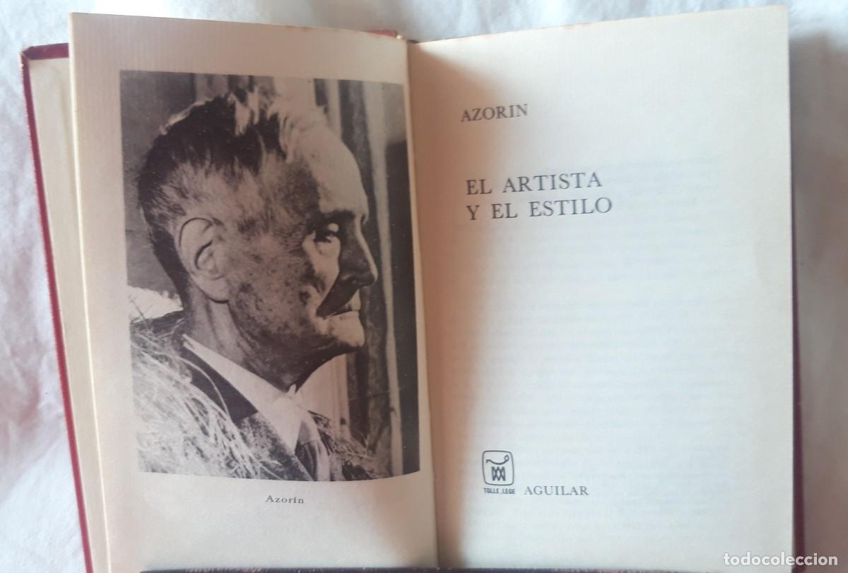 Libros de segunda mano: El Artista y el Estilo Azorin - Foto 1