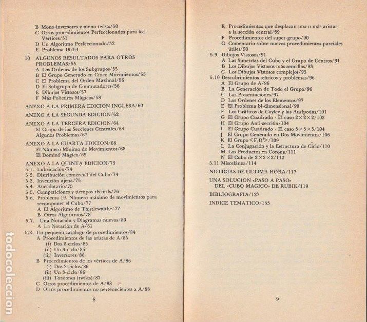 Libros de segunda mano: Notas sobre el cubo de Rubik: texto fundamental del gran maestro / David Singmaster - Foto 4