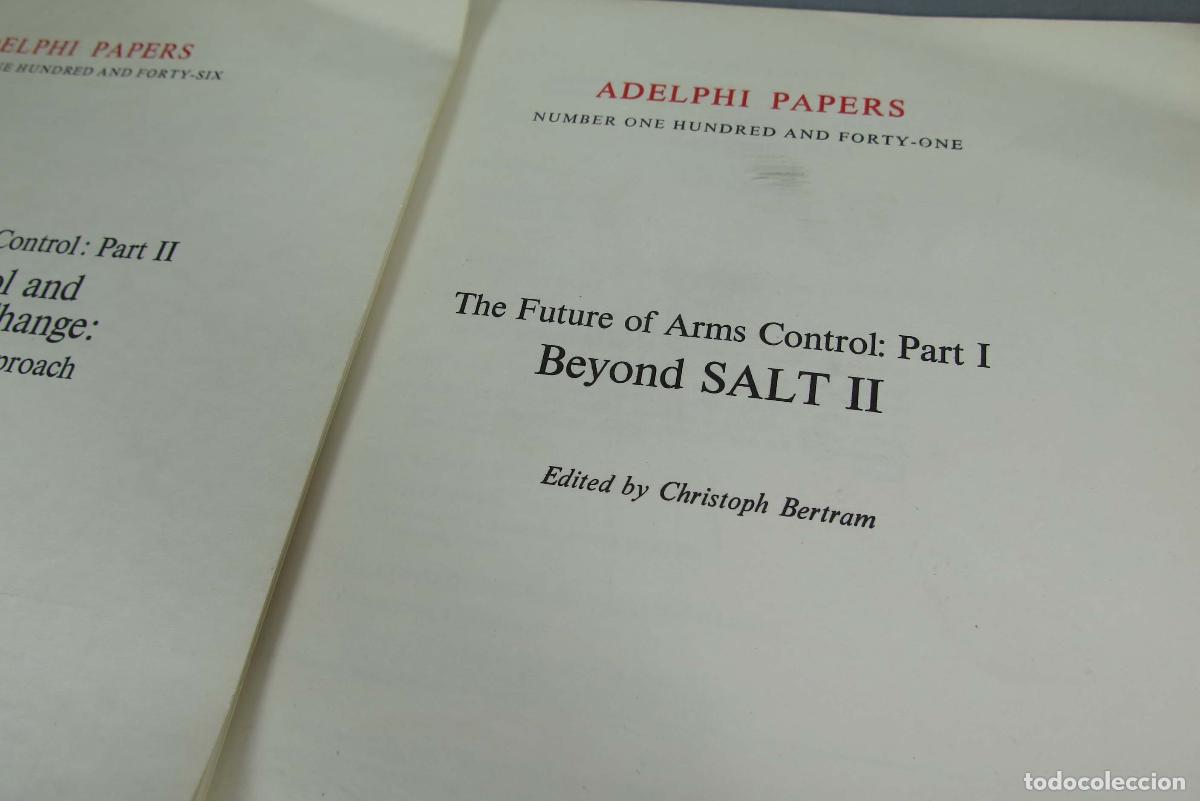 Libros de segunda mano: THE GUTURE ARMS CONTROL. 2 TOMOS. BERTRAN. ADELPHI PAPERS - Foto 2