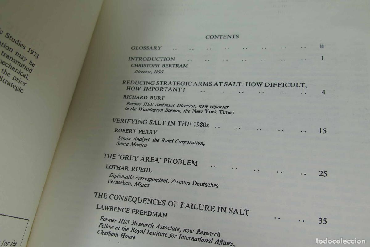 Libros de segunda mano: THE GUTURE ARMS CONTROL. 2 TOMOS. BERTRAN. ADELPHI PAPERS - Foto 5