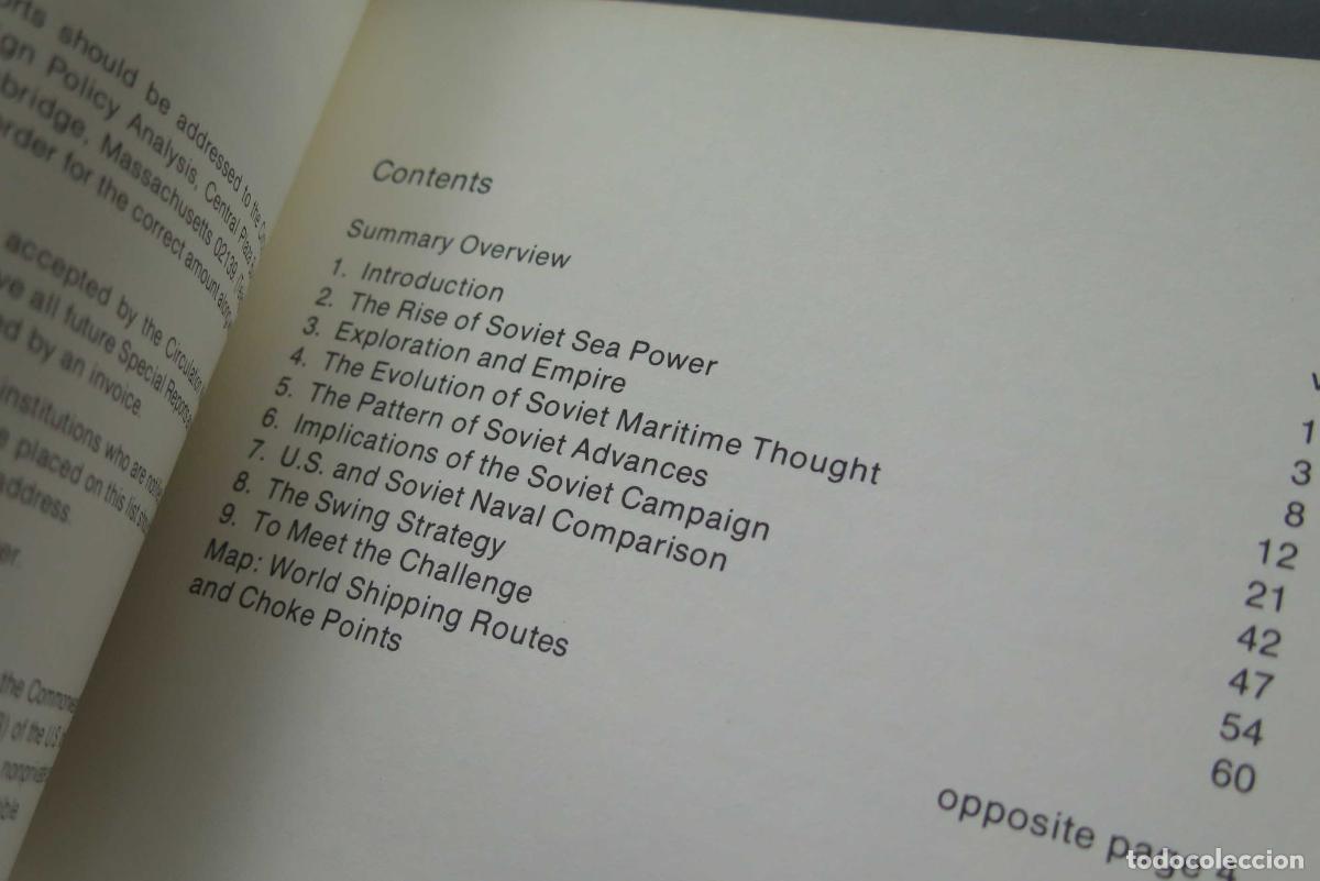 Libros de segunda mano: The Unnoticed Challenge: Soviet Maritime Strategy and the Global Choke Points. HANKS - Foto 2