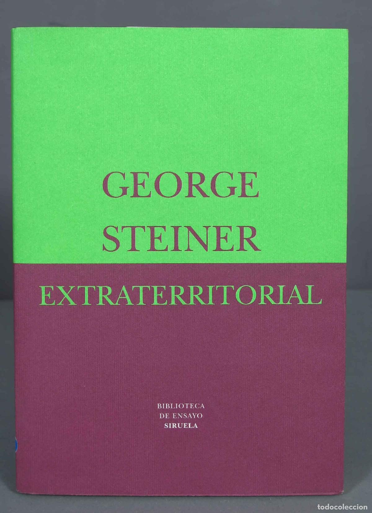 Libros de segunda mano: Extraterritorial. George Steiner - Foto 1