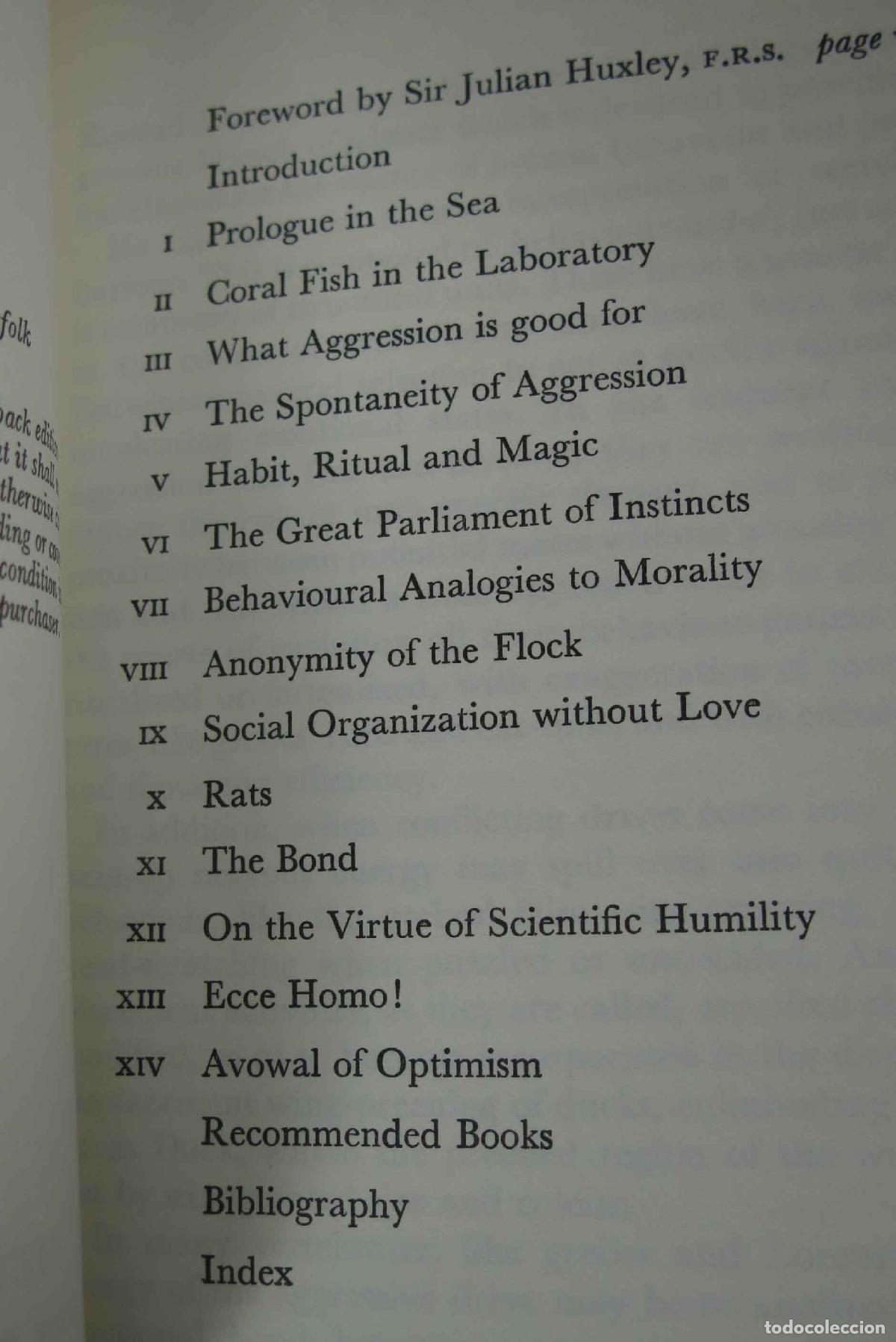 Libros de segunda mano: On Aggression. Lorenz - Foto 2
