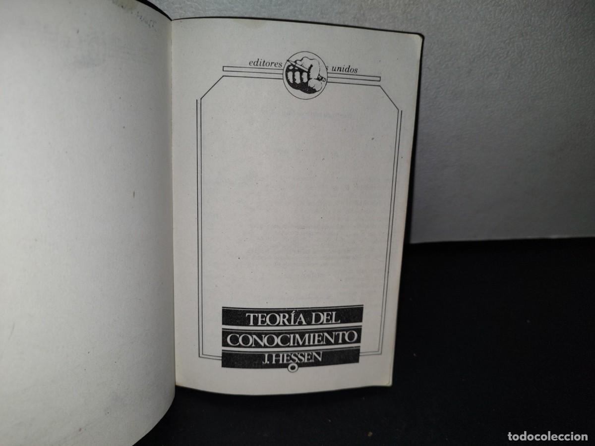 Libros de segunda mano: 180- TEOR&Iacute;A DEL CONOCIMIENTO - J. HESSEN - Foto 4