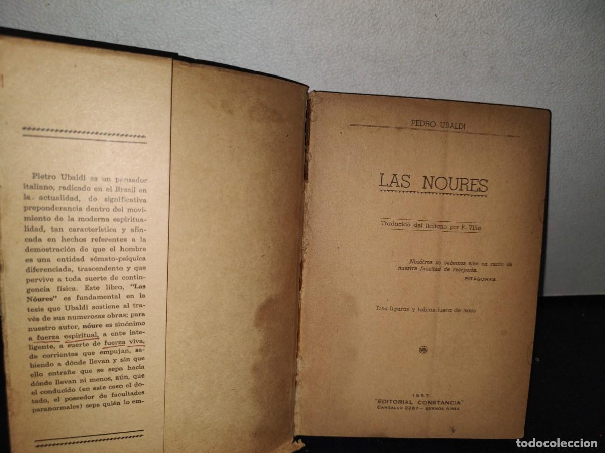 Libros de segunda mano: 181- LAS NOURES - PIETRO UBALDI - 1957 - Foto 3