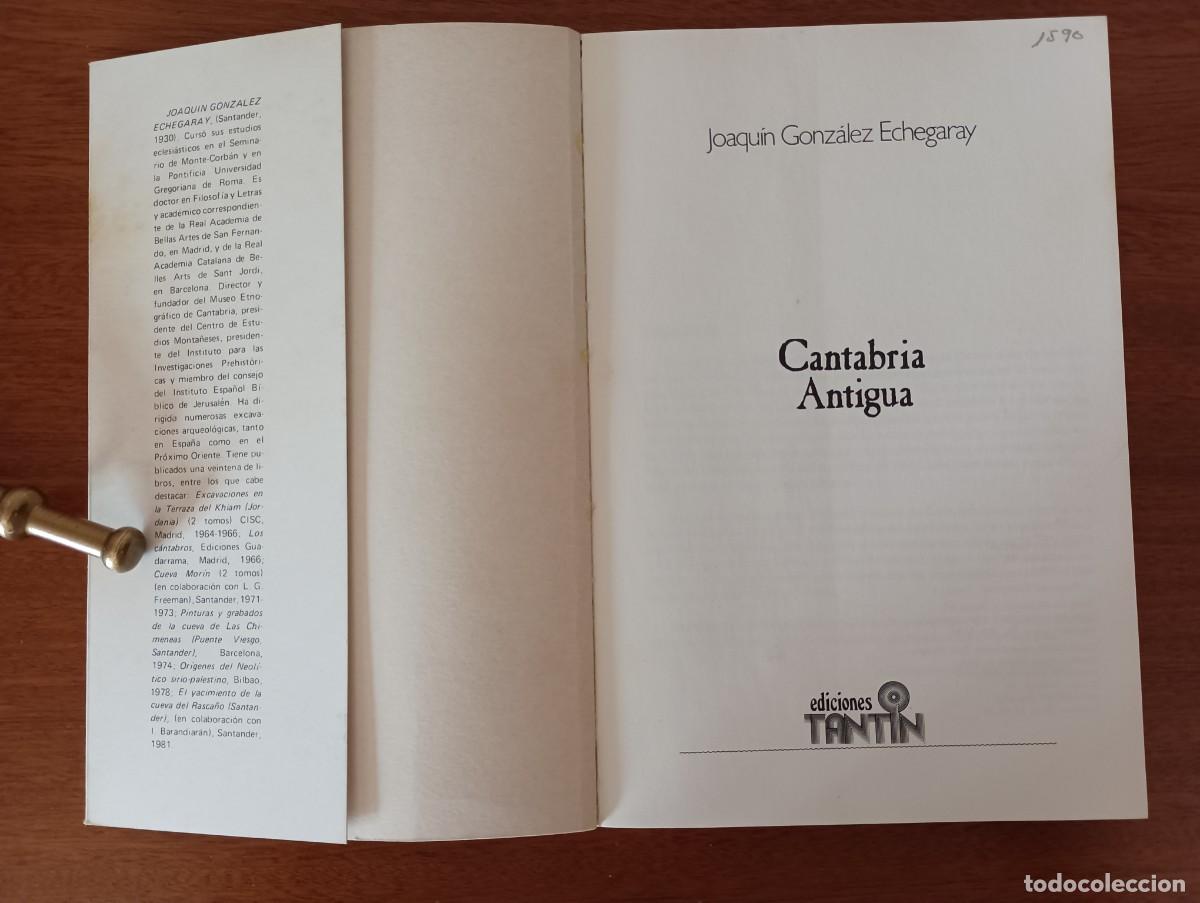 Libros de segunda mano: CANTABRIA ANTIGUA JOAQUIN GONZALEZ ECHEGARAY - Foto 2