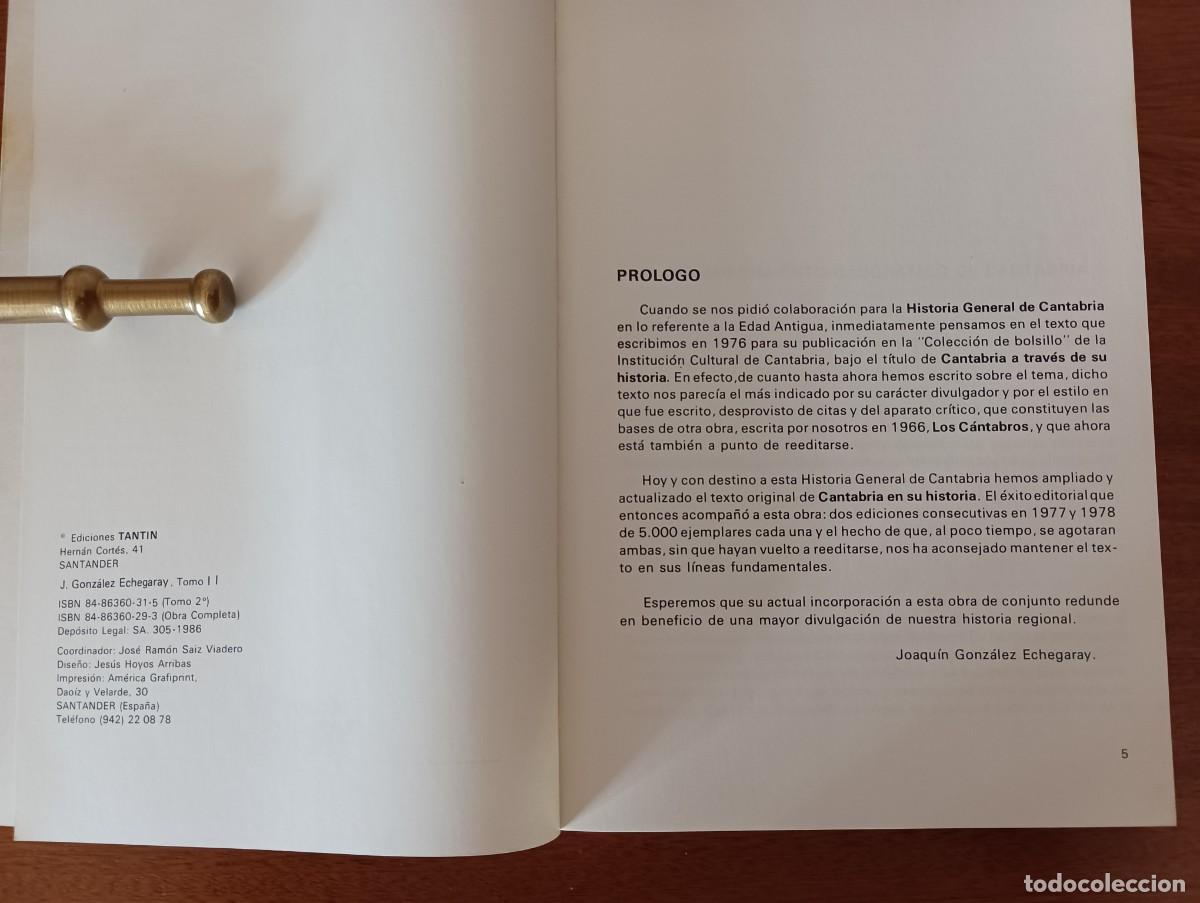 Libros de segunda mano: CANTABRIA ANTIGUA JOAQUIN GONZALEZ ECHEGARAY - Foto 3