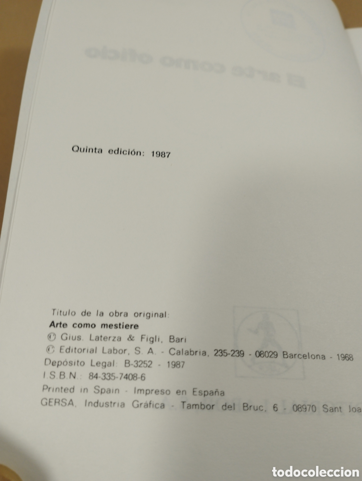 Libros de segunda mano: El arte como oficio. Bruno munari. Labor. - Foto 3