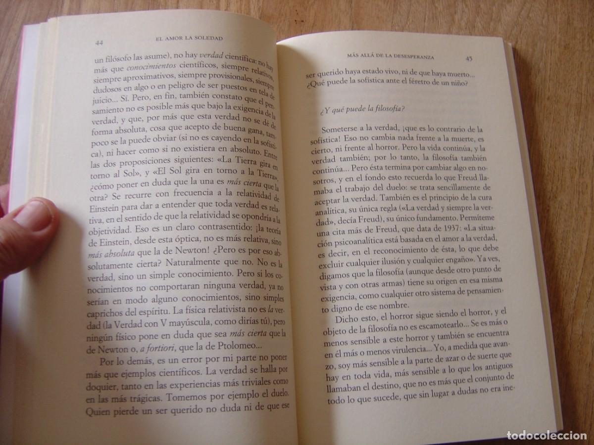 Libros de segunda mano: EL AMOR LA SOLEDAD. ANDR&Eacute; COMTE-SPONVILLE. PAID&Oacute;S. 2001 - Foto 5