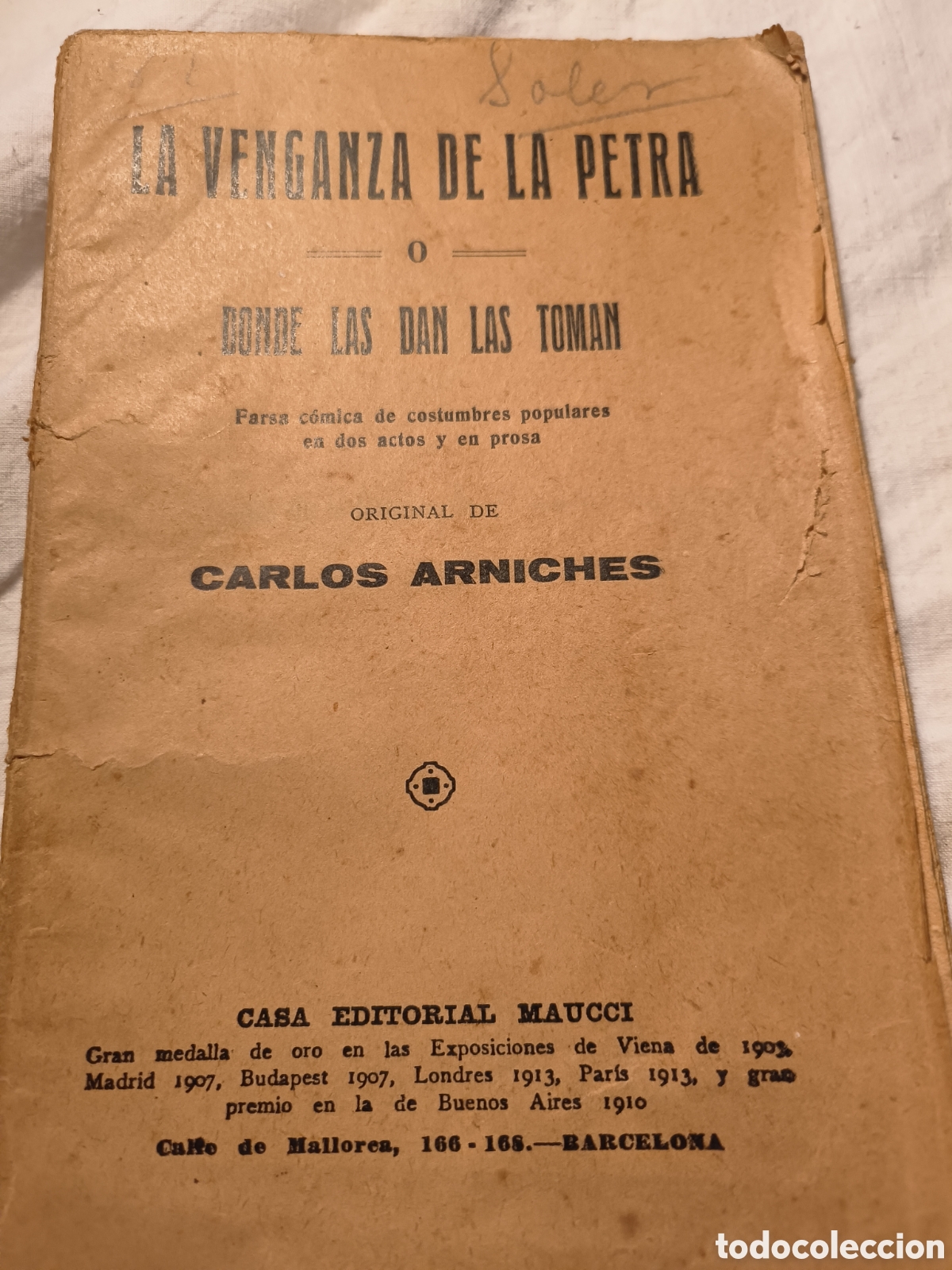 Libros de segunda mano: Obra teatral con manuscrito actor - Foto 2