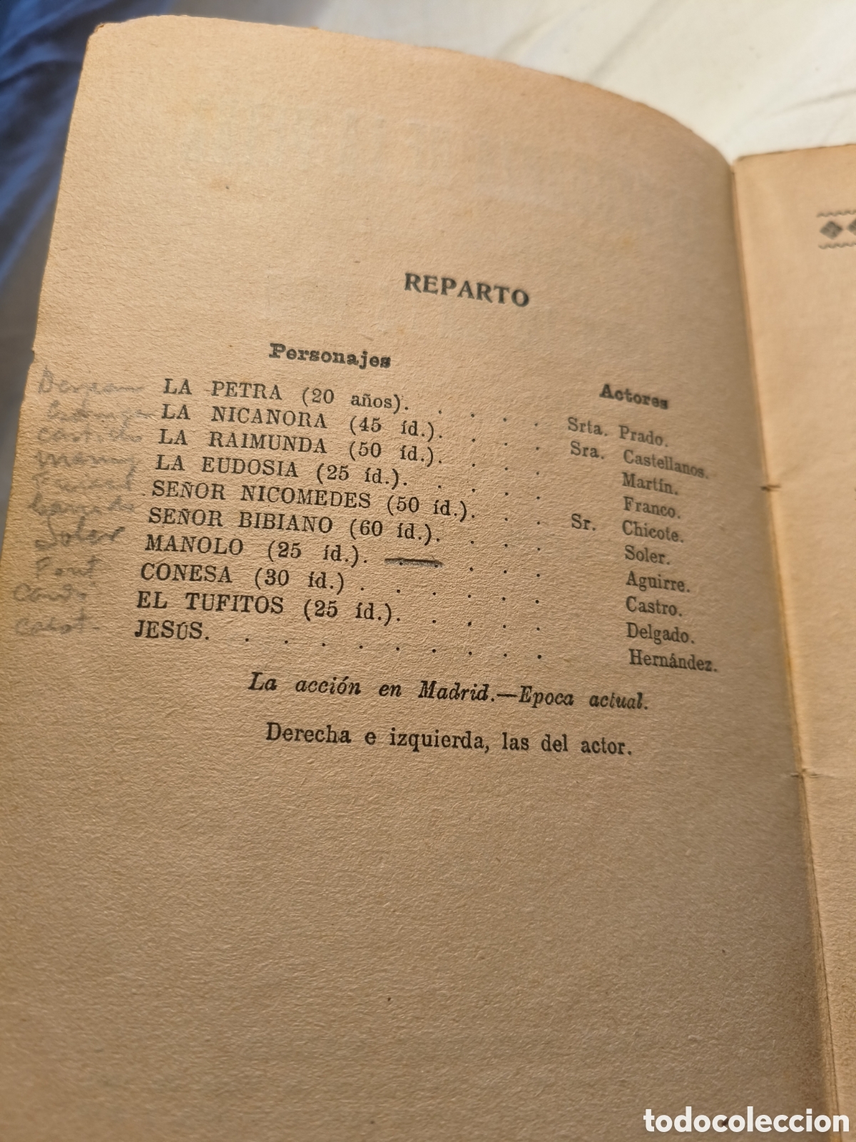 Libros de segunda mano: Obra teatral con manuscrito actor - Foto 6