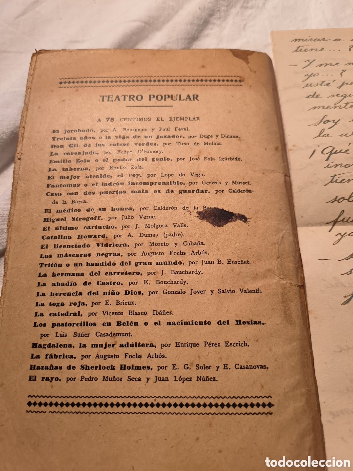 Libros de segunda mano: Obra teatral con manuscrito actor - Foto 7