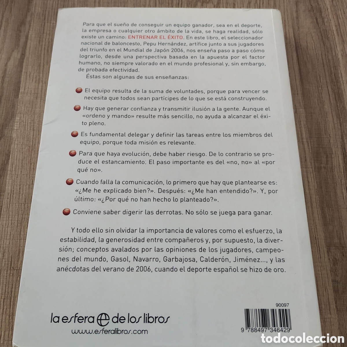 Libros de segunda mano: Entrenar el &eacute;xito. Pepu Hern&aacute;ndez - Foto 2