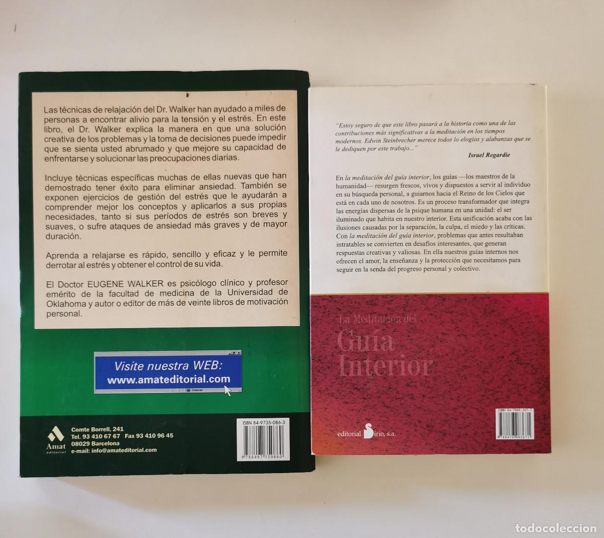 Libros de segunda mano: La meditaci&oacute;n del Gu&iacute;a Interior Edwin C. Steinbrecher / Aprenda a Relajarse C. Eugene Walker. - Foto 2