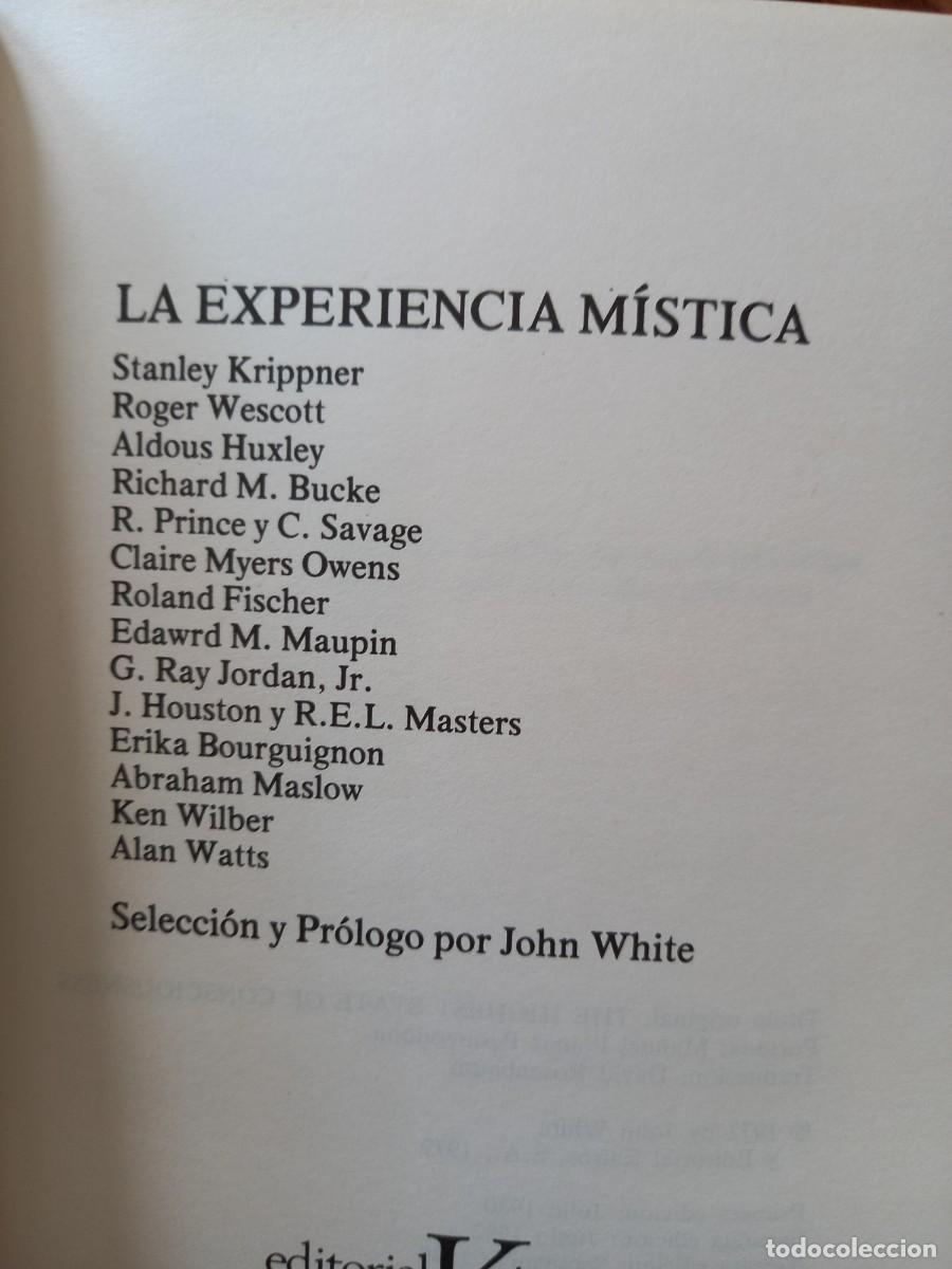 Libros de segunda mano: LA EXPERIENCIA M&Iacute;STICA - VV.AA - ED. KAIR&Oacute;S - 1990 - Foto 4