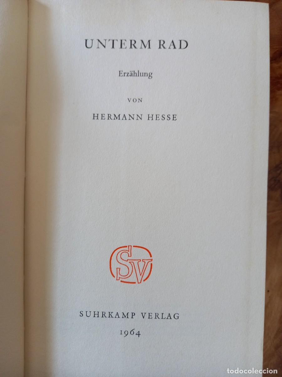 Libros de segunda mano: UNTERM RAD - HERMANN HESSE - SUHRKAMP - 1964 - Foto 7