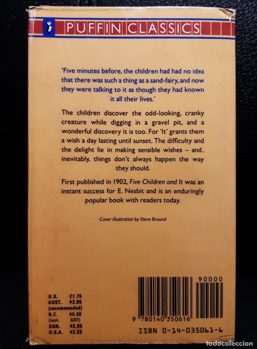 Libros de segunda mano: FIVE CHILDREN AND IT - LIBRO EN INGLES - E. NESBIT - 1986 - PUFFIN CLASSICS - Foto 2
