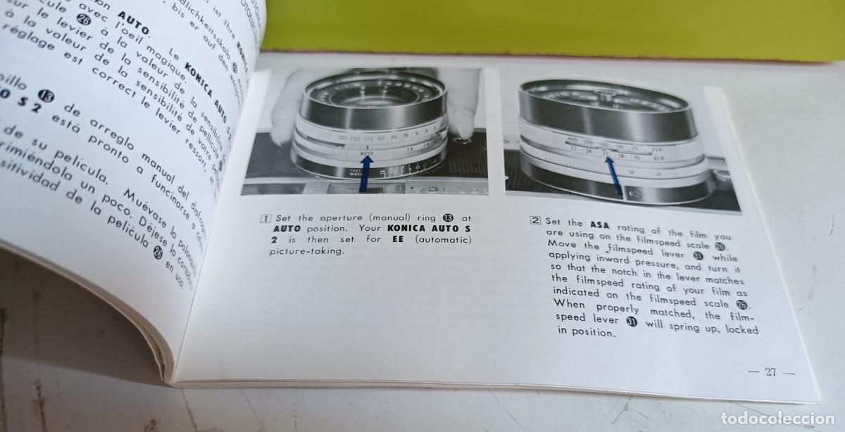 Libros de segunda mano: MANUAL DE INSTRUCCIONES KONICA AUTO S2 - Foto 2