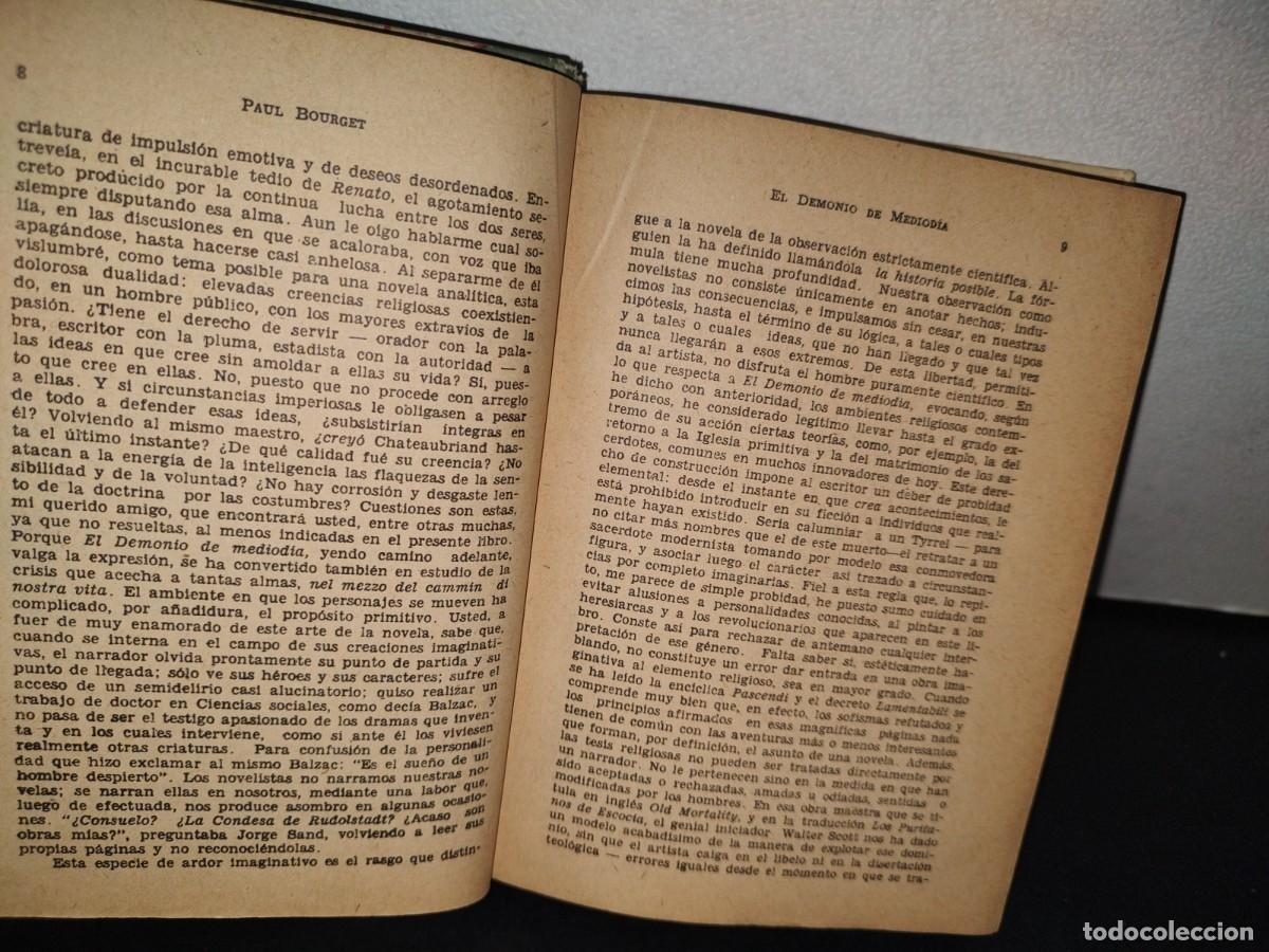 Libros de segunda mano: 181- EL DEMONIO DE MEDIOD&Iacute;A - PAUL BOURGET - 1956 - Foto 5