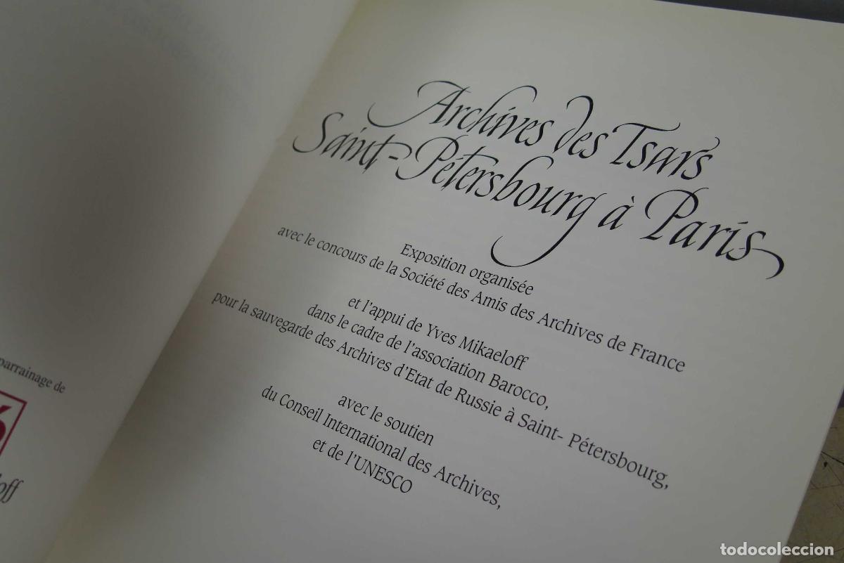 Libros de segunda mano: Archives des Tsars, Saint-P&eacute;tersbourg &agrave; Paris - Foto 2