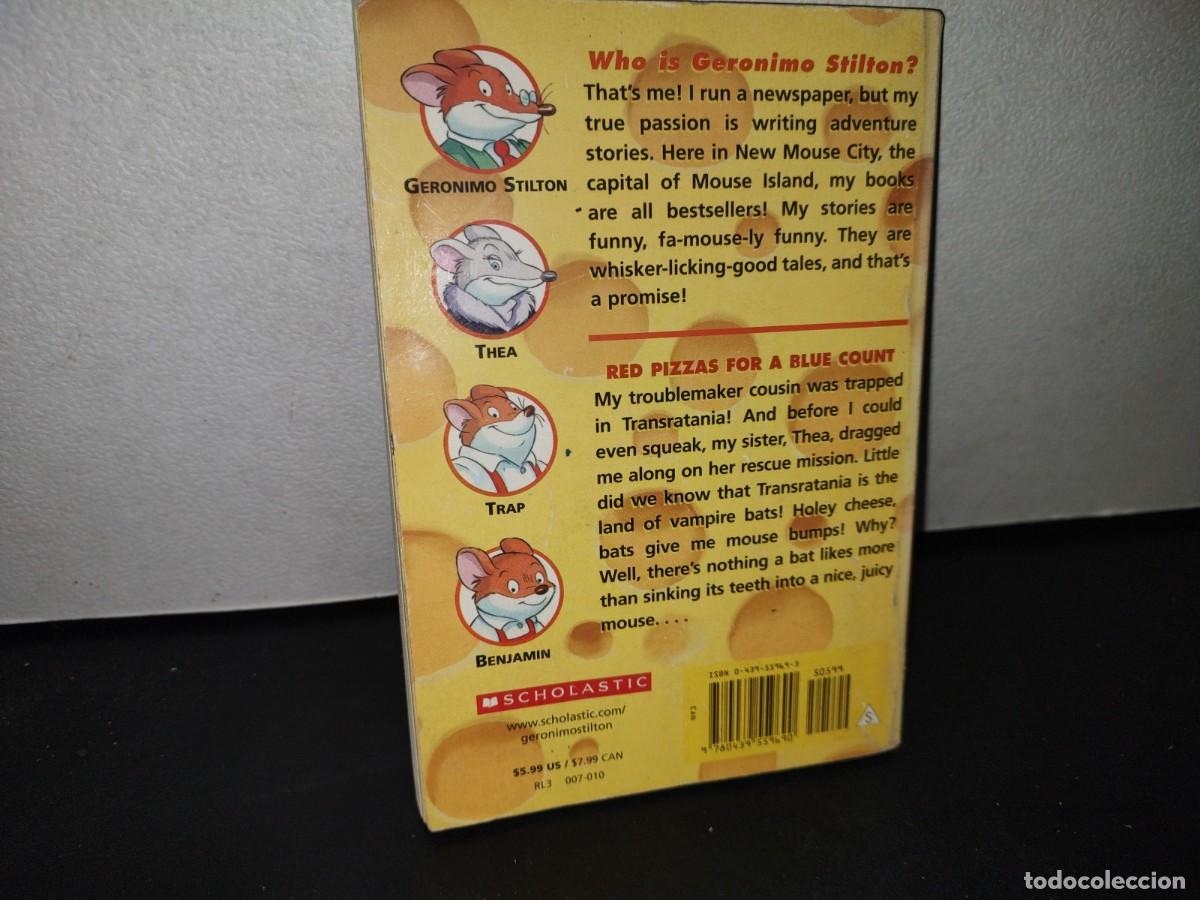 Libros de segunda mano: 180- RED PIZZAS FOR A BLUE COUNT - GERONIMO STILTON - FIRST SCHOLASTIC PRINTING, MAY 2004 - Foto 3