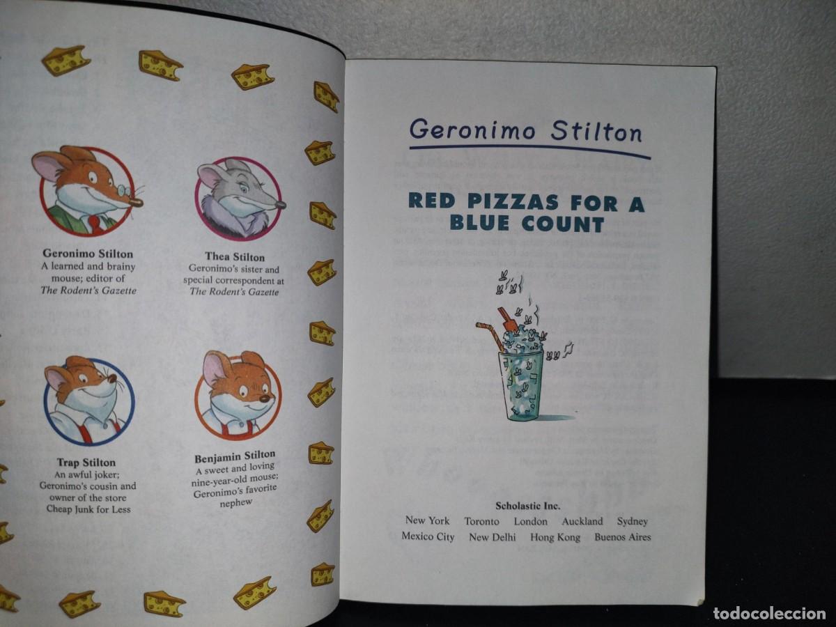Libros de segunda mano: 180- RED PIZZAS FOR A BLUE COUNT - GERONIMO STILTON - FIRST SCHOLASTIC PRINTING, MAY 2004 - Foto 4