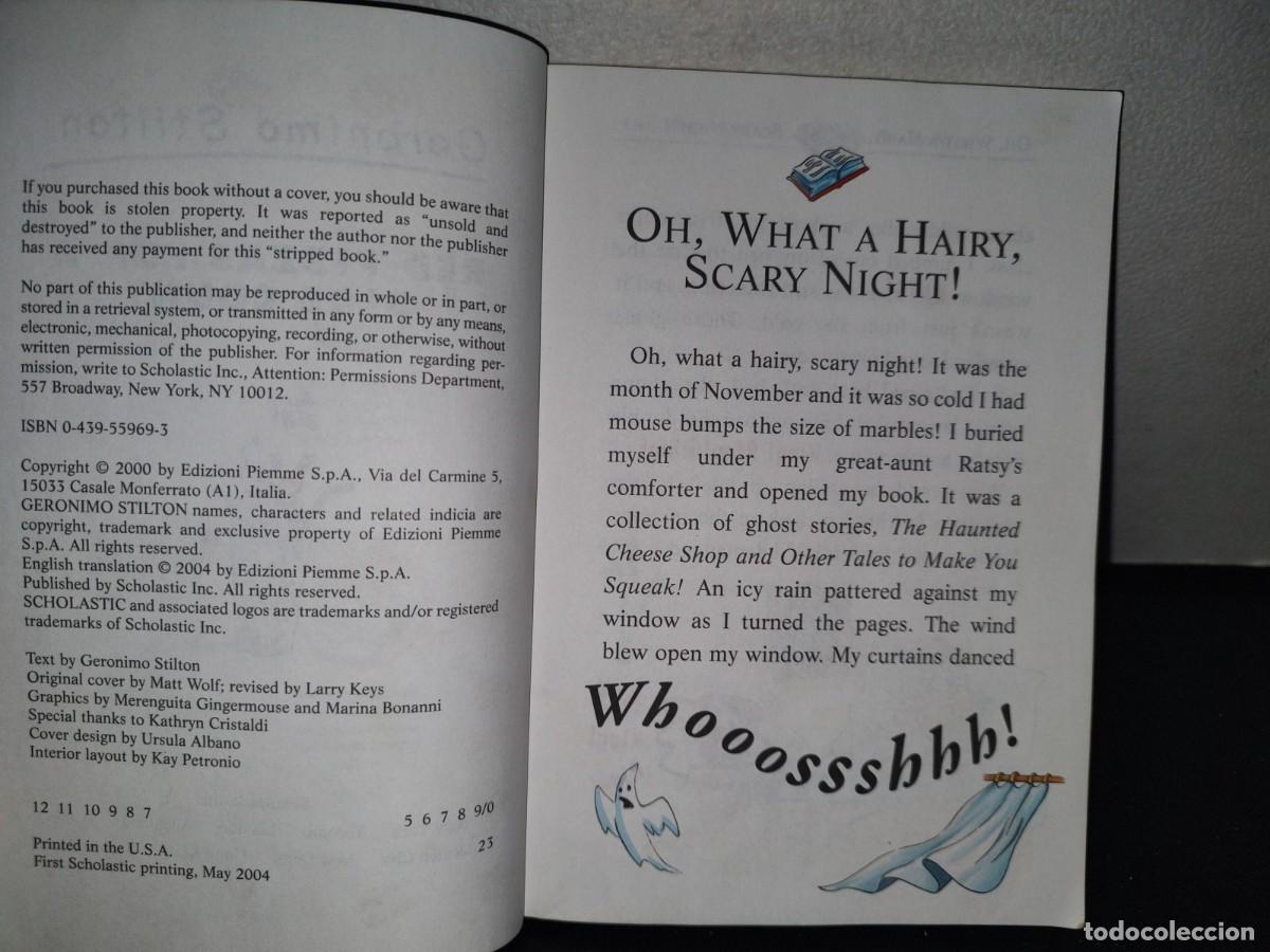 Libros de segunda mano: 180- RED PIZZAS FOR A BLUE COUNT - GERONIMO STILTON - FIRST SCHOLASTIC PRINTING, MAY 2004 - Foto 5