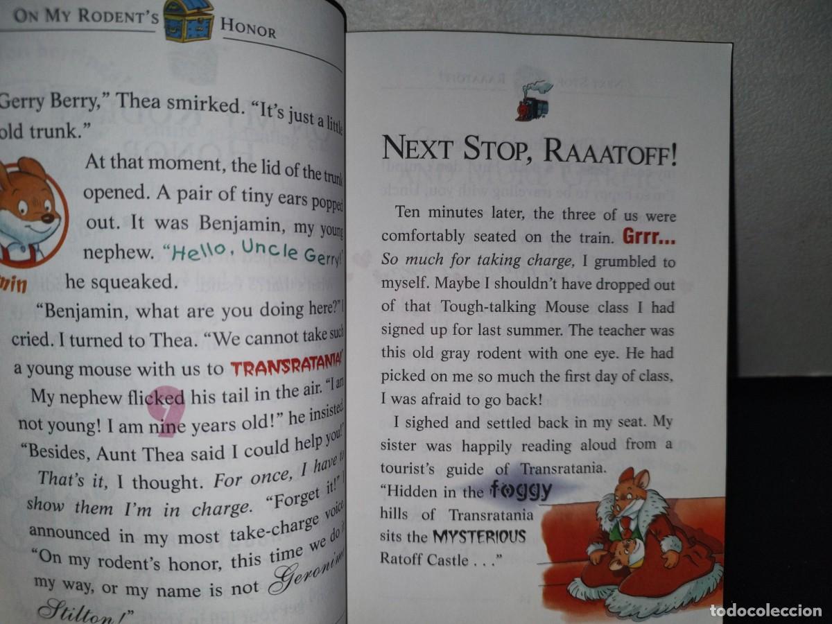 Libros de segunda mano: 180- RED PIZZAS FOR A BLUE COUNT - GERONIMO STILTON - FIRST SCHOLASTIC PRINTING, MAY 2004 - Foto 7