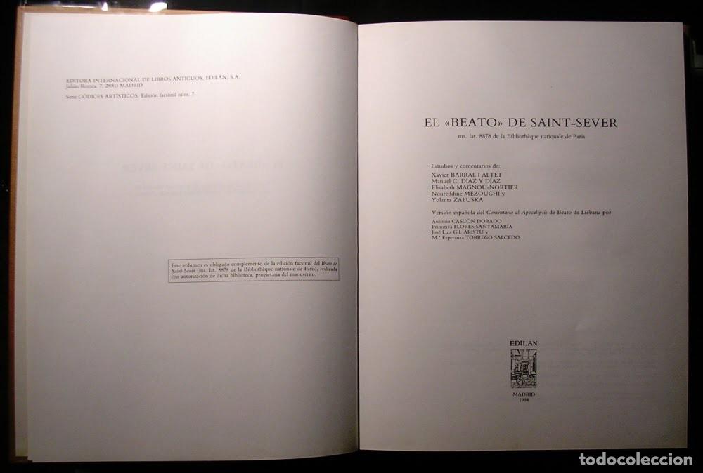 Libros de segunda mano: Beato de Li&eacute;bana. C&oacute;dice de Saint-Sever. Comentarios al Apocalipsis de San Juan - Foto 9