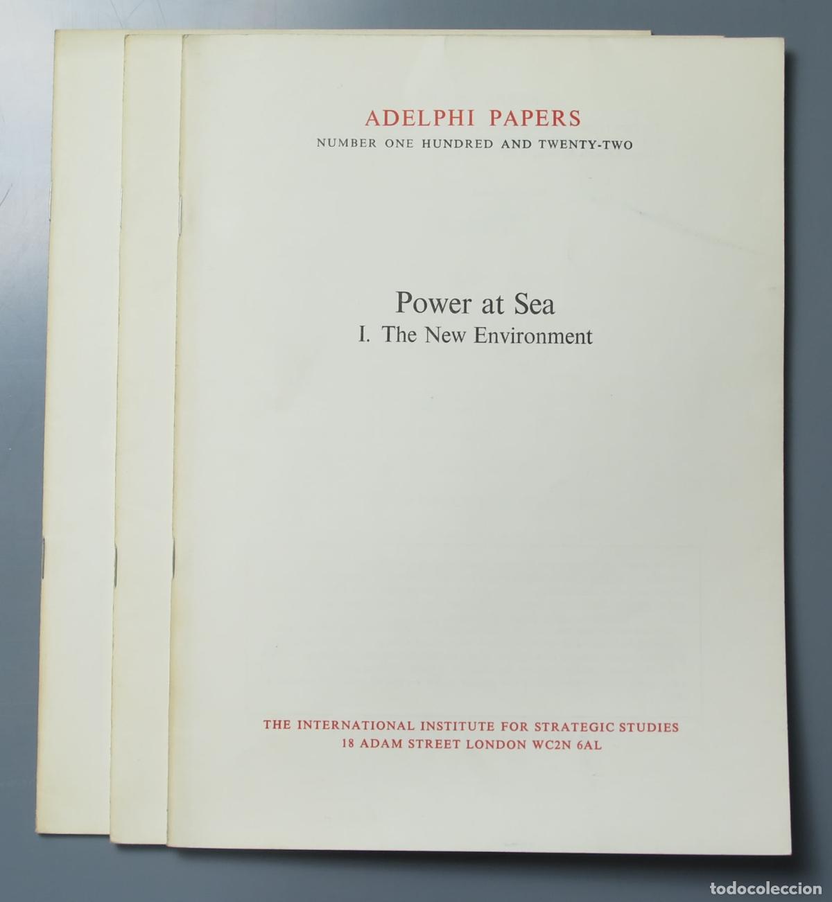 Libros de segunda mano: POWER AT SEA. 3 TOMOS. ADELPHI PAPERS - Foto 1
