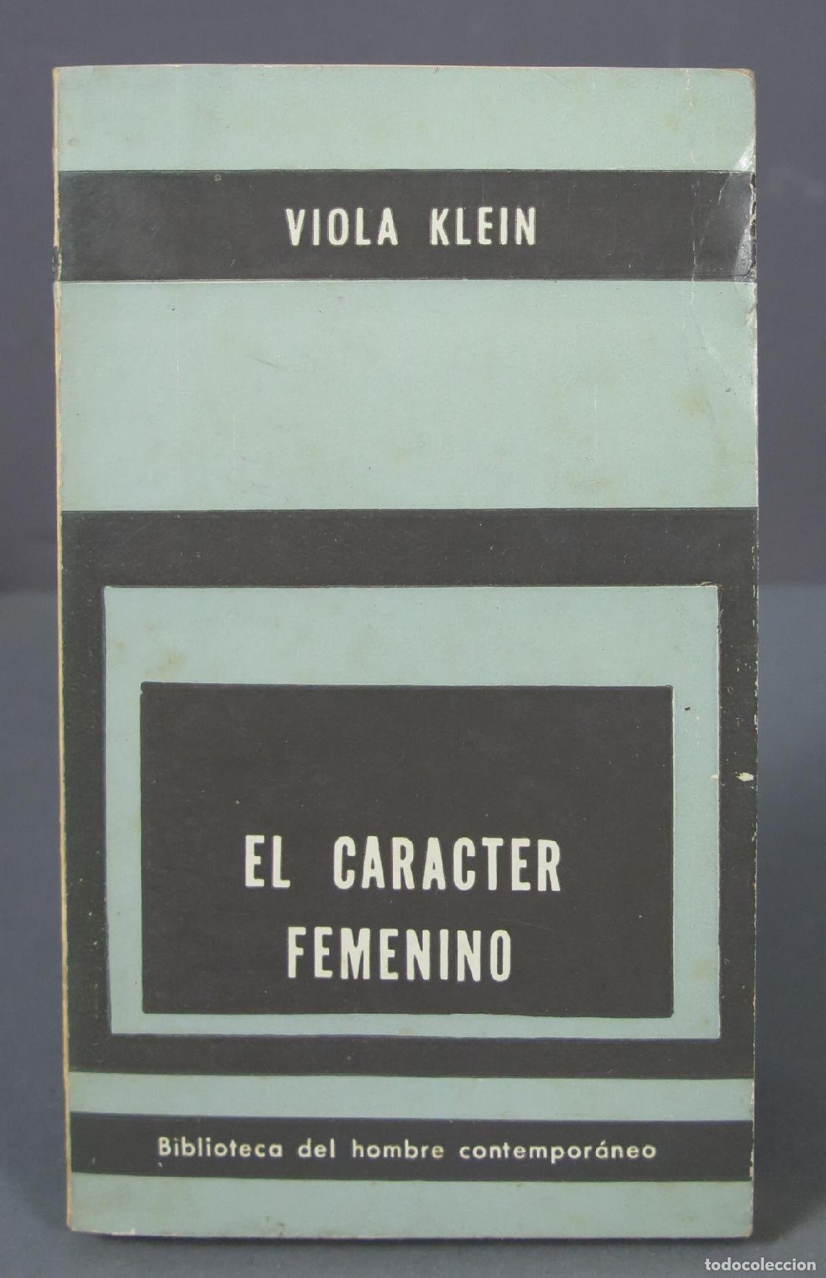 Libros de segunda mano: El car&aacute;cter femenino. Klein - Foto 1