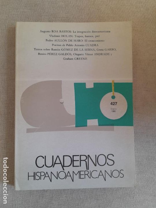 Libros de segunda mano: CUADERNOS HISPANOAMERICANOS. N&ordm; 427. - Foto 1