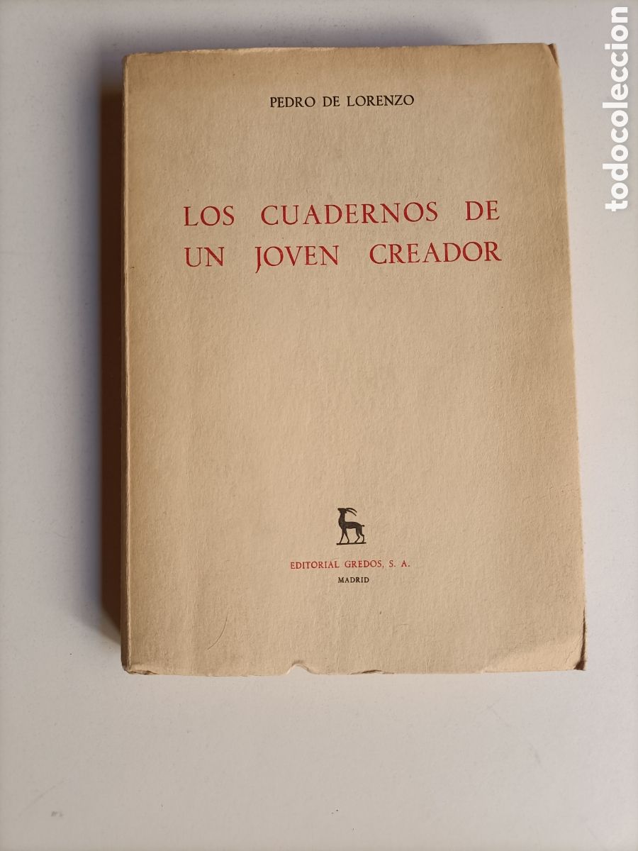 Libros de segunda mano: Los cuadernos de un joven creador. Pedro De Lorenzo - Foto 1