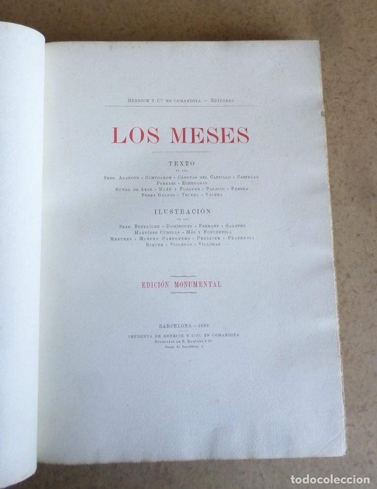 Libros de segunda mano: LOS MESES - Edici&oacute;n monumental 1889 - Foto 1