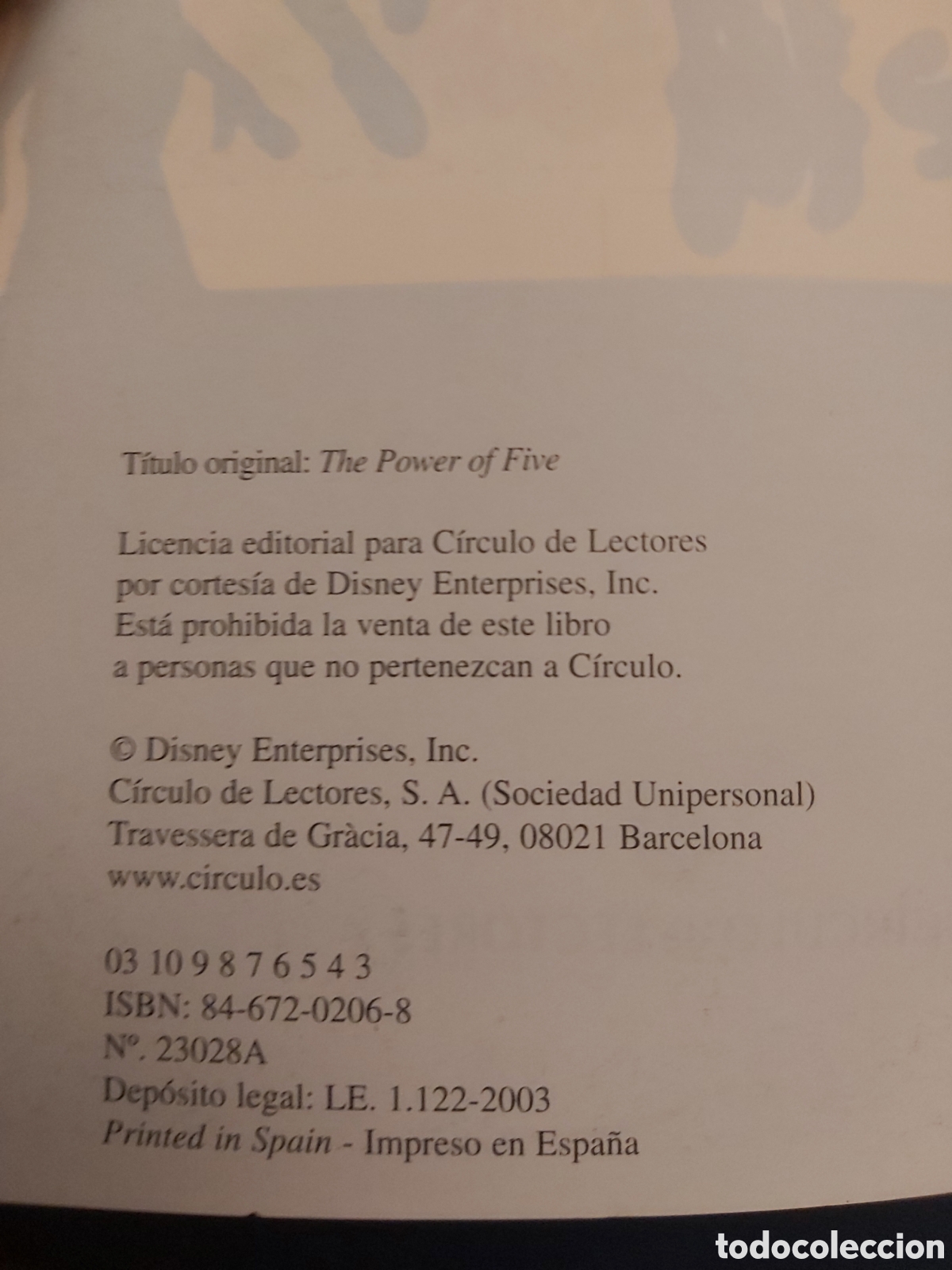 Libros de segunda mano: WITCH. EL PODER DE CINCO # C&Iacute;RCULO DE LECTORES # 2003 - Foto 6