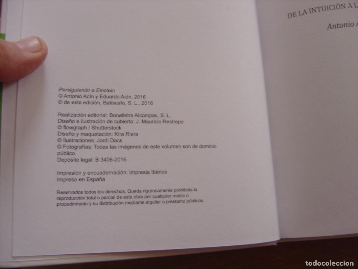 Libros de segunda mano: PERSIGUIENDO A EINSTEIN. DESCUBRIR LA CIENCIA. BATISCAFO SL. 2016. NUEVO. - Foto 3