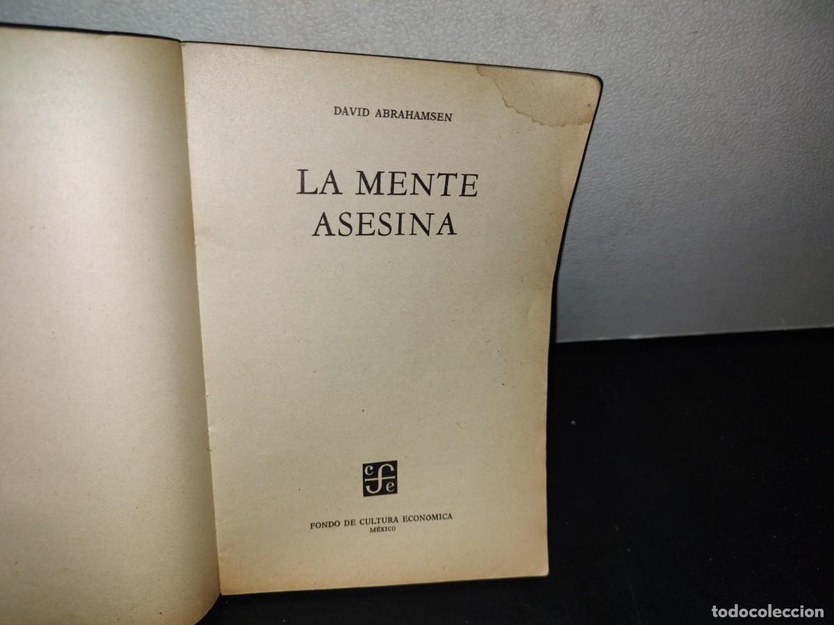 Libros de segunda mano: 183- LA MENTE ASESINA - DAVID ABRAHAMSEN - 1982 - Foto 4
