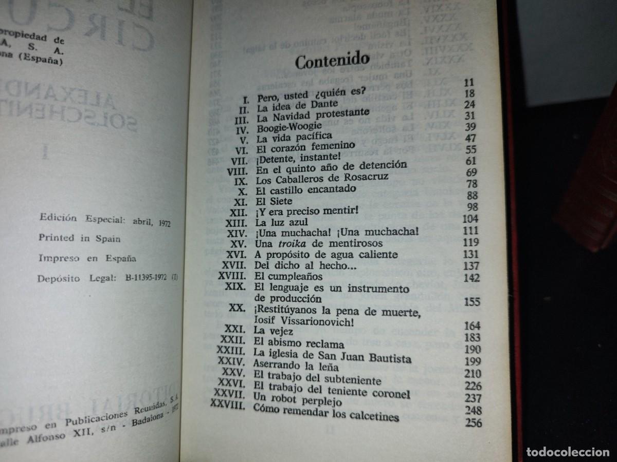 Libros de segunda mano: 183- EL PRIMER C&Iacute;RCULO - ALEXANDER SOLSCHENITZIN. EDITORIAL BRUGUERA. LOS 2 TOMOS - 1972 - Foto 4