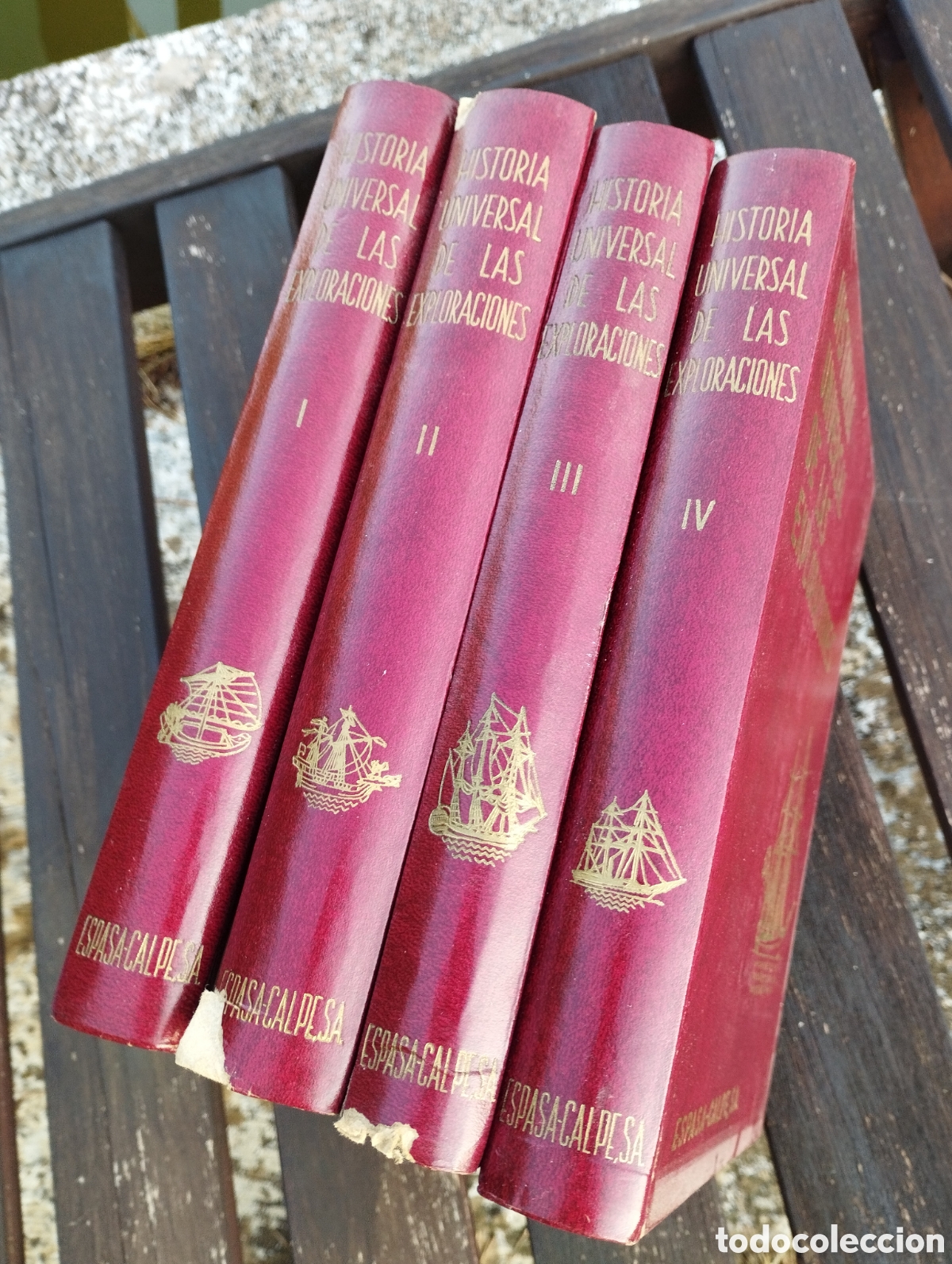Libros de segunda mano: Historia Universal de las Exploraciones. 4 tomos. Espasa-Calpe. - Foto 2