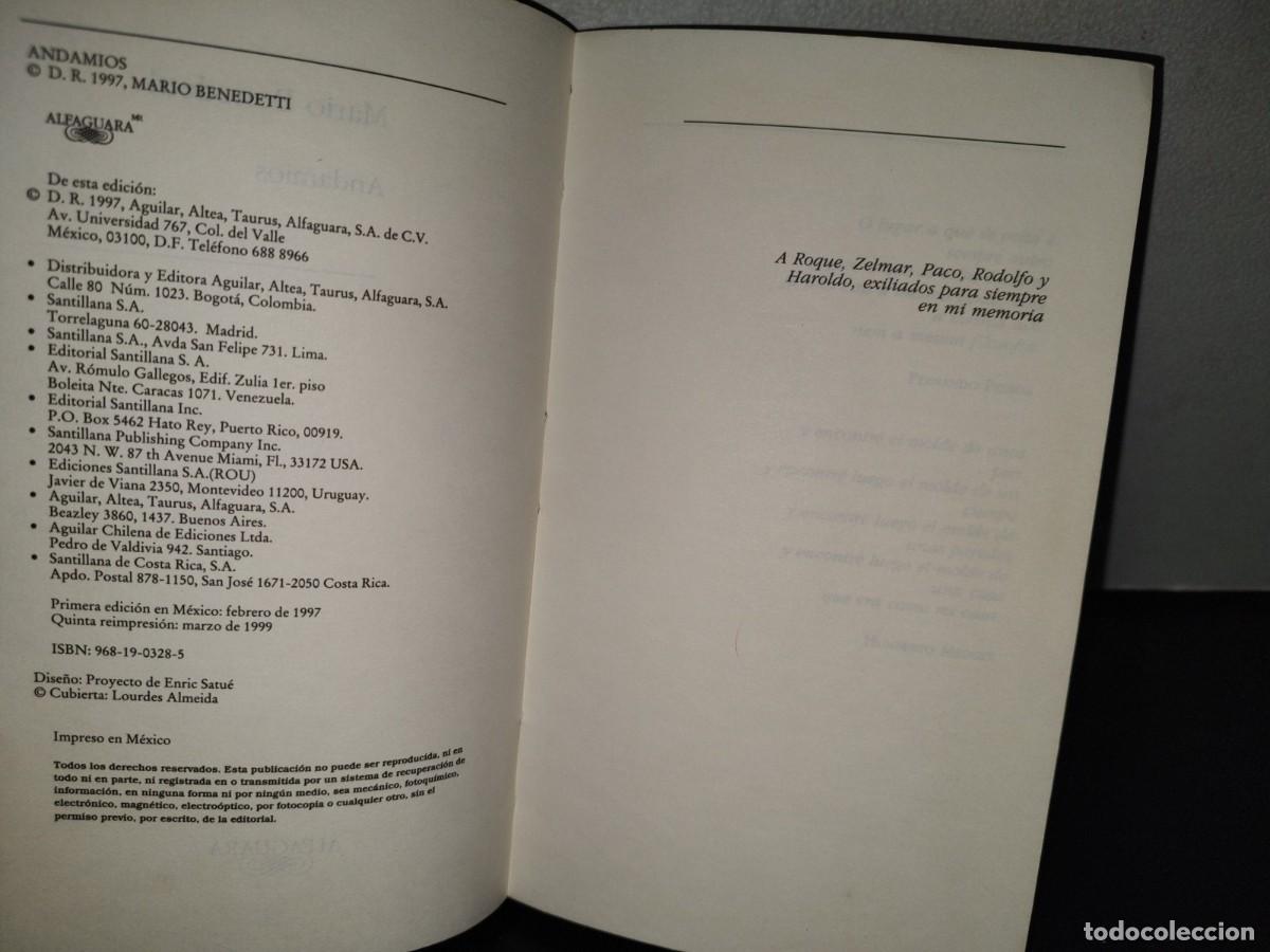 Libros de segunda mano: 183- ANDAMIOS - MARIO BENEDETTI - ALFAGUARA 1999 - Foto 5